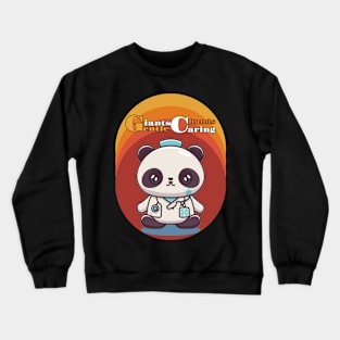 Gentle Giants, Caring Hands, Panda Crewneck Sweatshirt